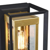 Black and Gold Indoor and Outdoor Wall Moderntique Light