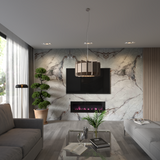 Full Sheet Continental Carrara Marble Wall Panel 96" X 48" 4 Pack