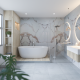 Full Sheet Emperor Carrara Marble Wall Panel 96" X 48" 4 Pack