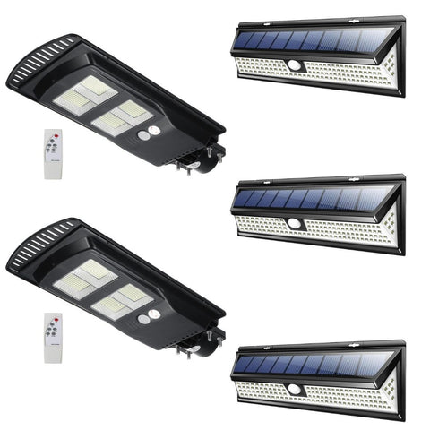 Solar 118 LED 1000LM + 140W Solar Street Light 14000LM Bundle Offer