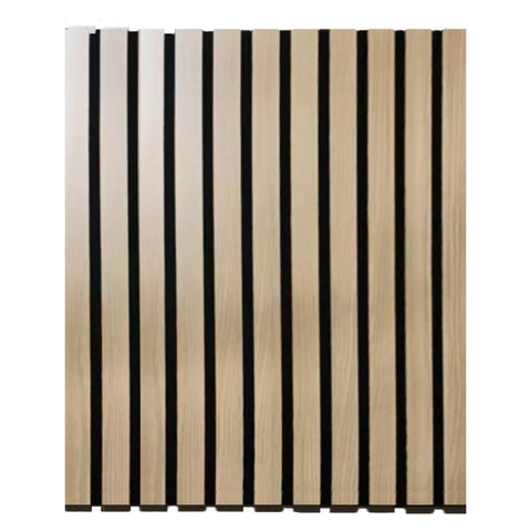 96" x 48" Natural Oak Acoustic Slat Wood Wall Panel