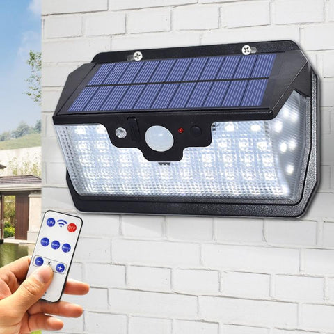 55 LED Solar Lamp 800LM USB Charging With Remote Control
